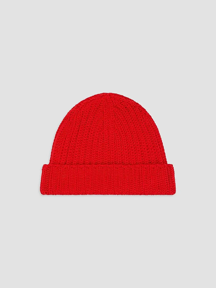 Givenchy Men's Beanie in Wool with Pin - Vermillon | Thumbnail 2 Givenchy Men's Beanie in Wool with Pin - Vermillon | Thumbnail 2