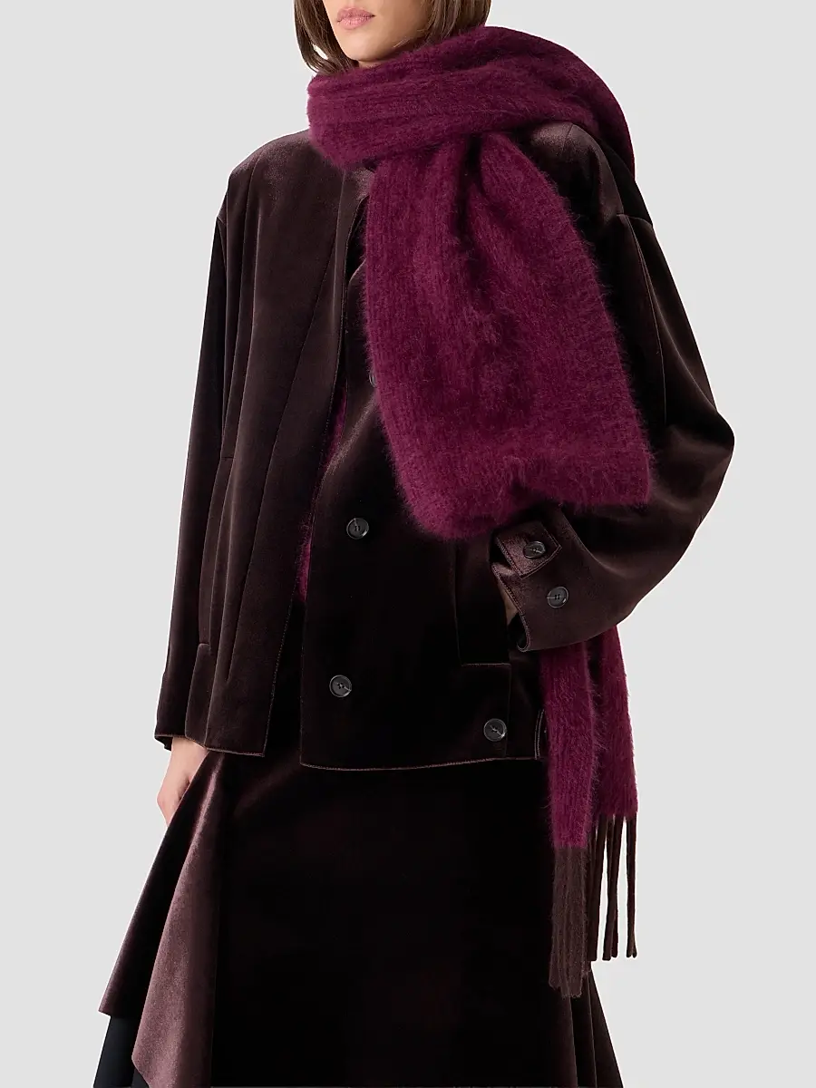 Akris Women's Cashmere Fringed Scarf | Thumbnail 3 Akris Women's Cashmere Fringed Scarf | Thumbnail 3