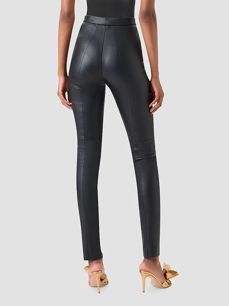 Akris Women's Flame Stretch Leather Skinny Pants | Thumbnail 2 Akris Women's Flame Stretch Leather Skinny Pants | Thumbnail 2