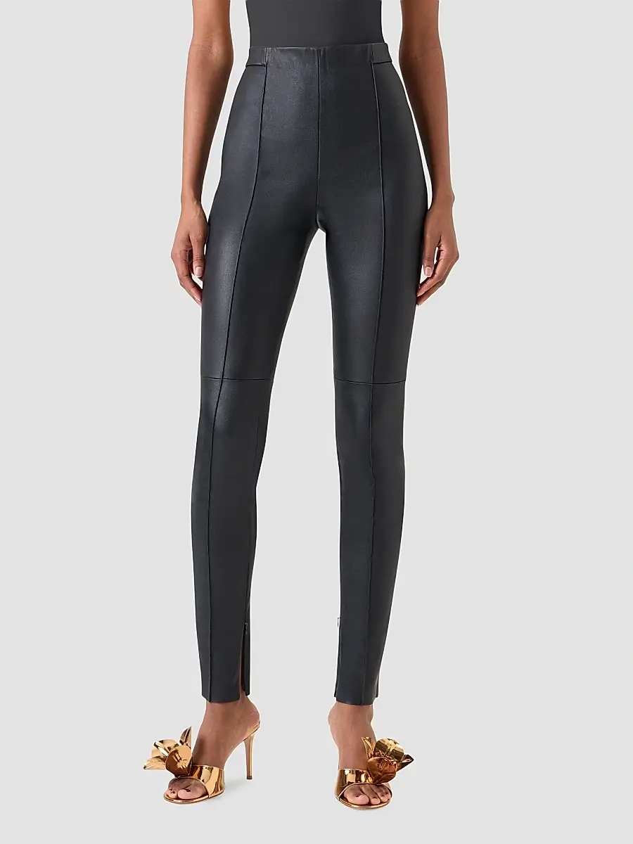 Akris Women's Flame Stretch Leather Skinny Pants | Thumbnail 3 Akris Women's Flame Stretch Leather Skinny Pants | Thumbnail 3