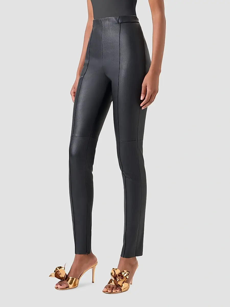 Akris Women's Flame Stretch Leather Skinny Pants | Thumbnail 5 Akris Women's Flame Stretch Leather Skinny Pants | Thumbnail 5