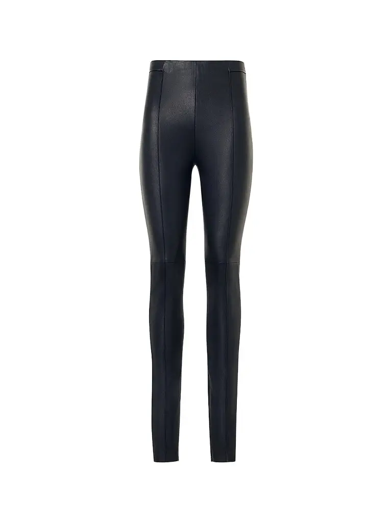 Akris Women's Flame Stretch Leather Skinny Pants - Black | Image 1 Akris Women's Flame Stretch Leather Skinny Pants - Black | Image 1