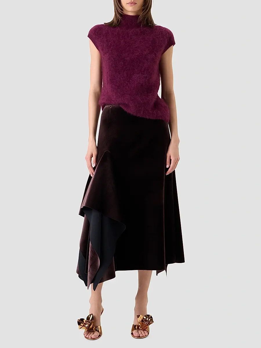Akris Women's Cashmere Mock-Turtleneck Sweater | Thumbnail 2 Akris Women's Cashmere Mock-Turtleneck Sweater | Thumbnail 2