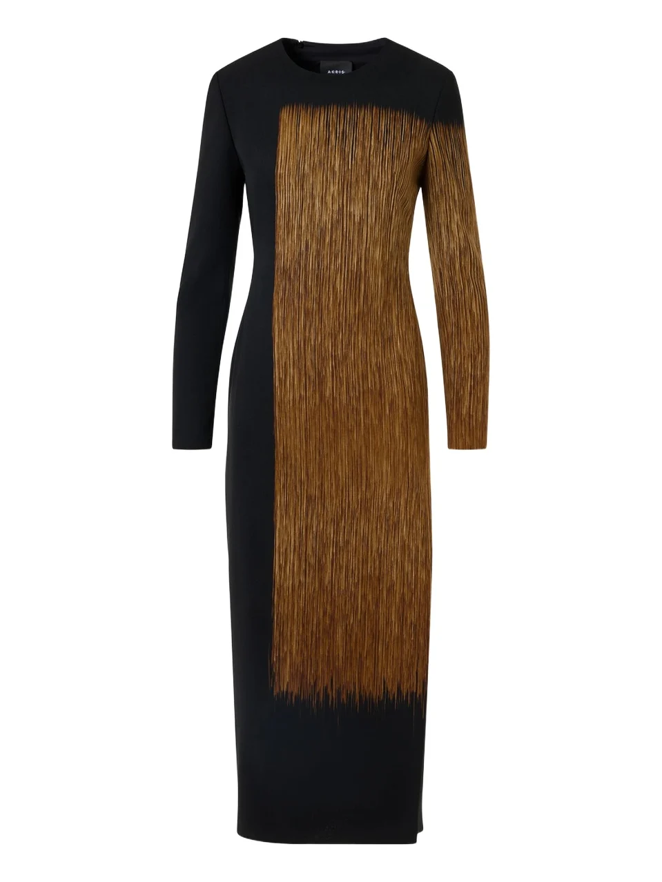 Akris Women's Abstract Print Wool-Blend Crewneck Midi Dress