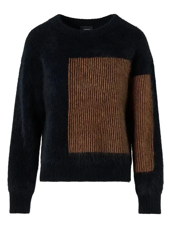 Women's Striped Cashmere Crewneck Sweater