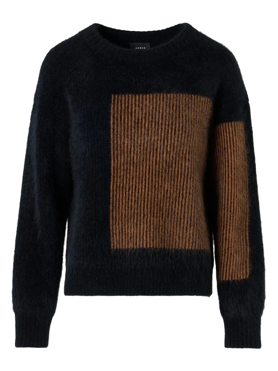 Women's Striped Cashmere Crewneck Sweater Women's Striped Cashmere Crewneck Sweater