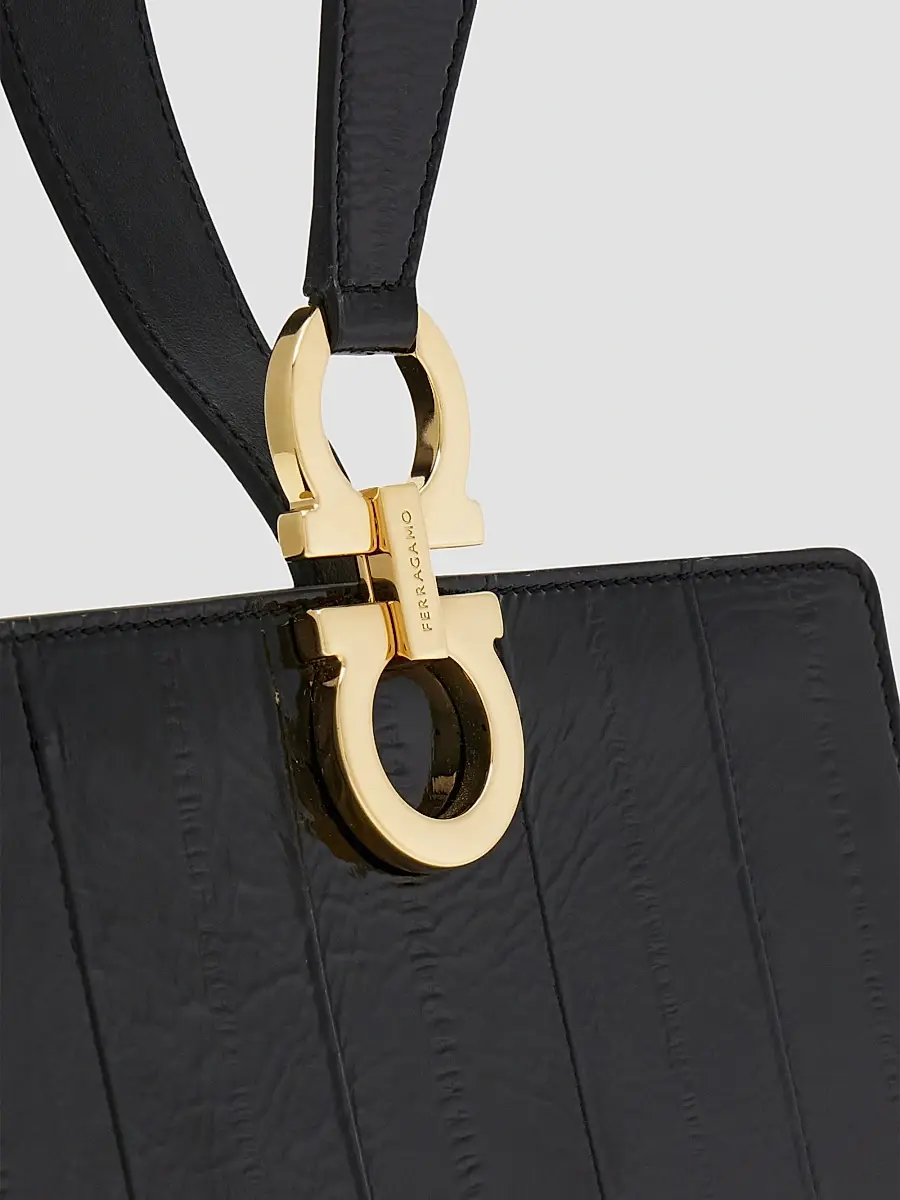 Ferragamo Women's Mini Eel Wristband Clutch | Thumbnail 6