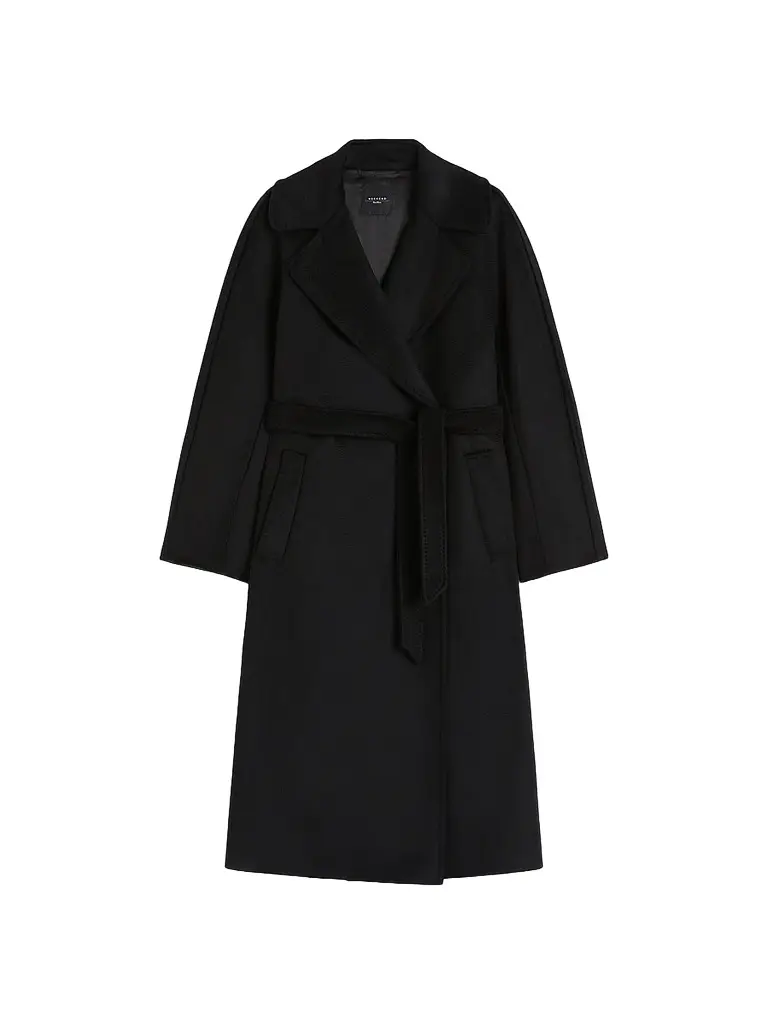 Weekend Max Mara Women's Double Breasted Wool Coat - Black | Image 1 Weekend Max Mara Women's Double Breasted Wool Coat - Black | Image 1