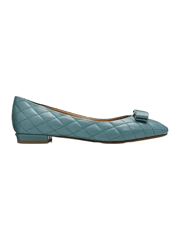 Ferragamo Women's Varina Quilted Leather Ballet Flats