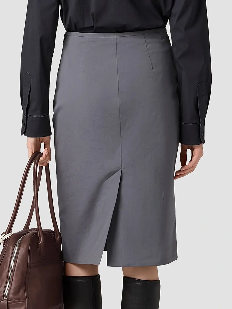 Miu Miu Women's Stretch Poplin Skirt | Thumbnail 3 Miu Miu Women's Stretch Poplin Skirt | Thumbnail 3