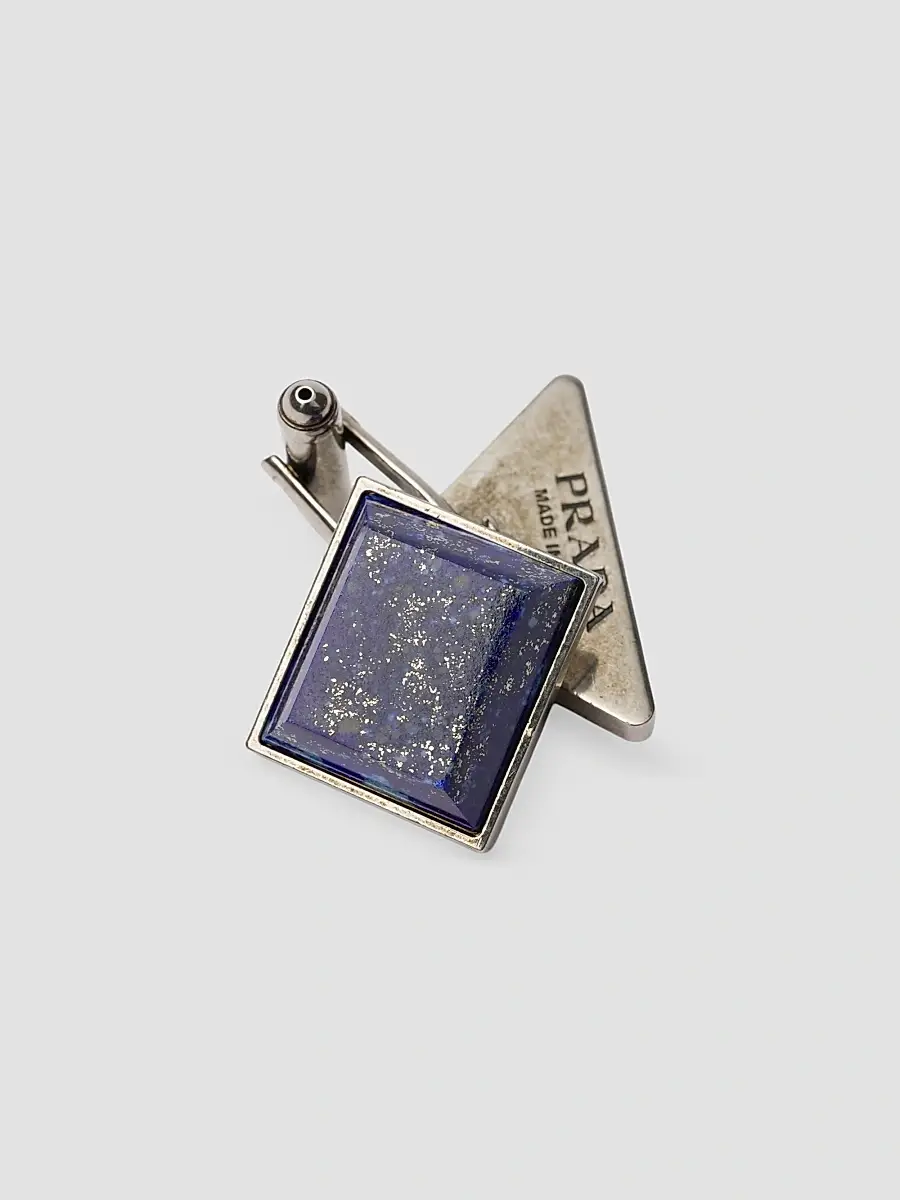 Prada Men's Metal and Semi-Precious Stone Cufflinks | Thumbnail 4 Prada Men's Metal and Semi-Precious Stone Cufflinks | Thumbnail 4