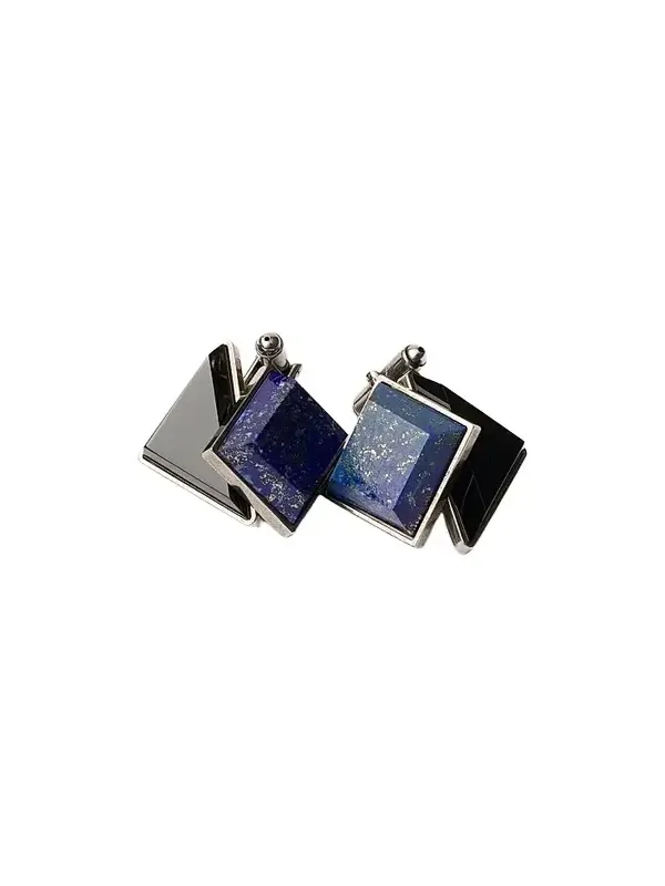 Prada Men's Metal and Semi-Precious Stone Cufflinks