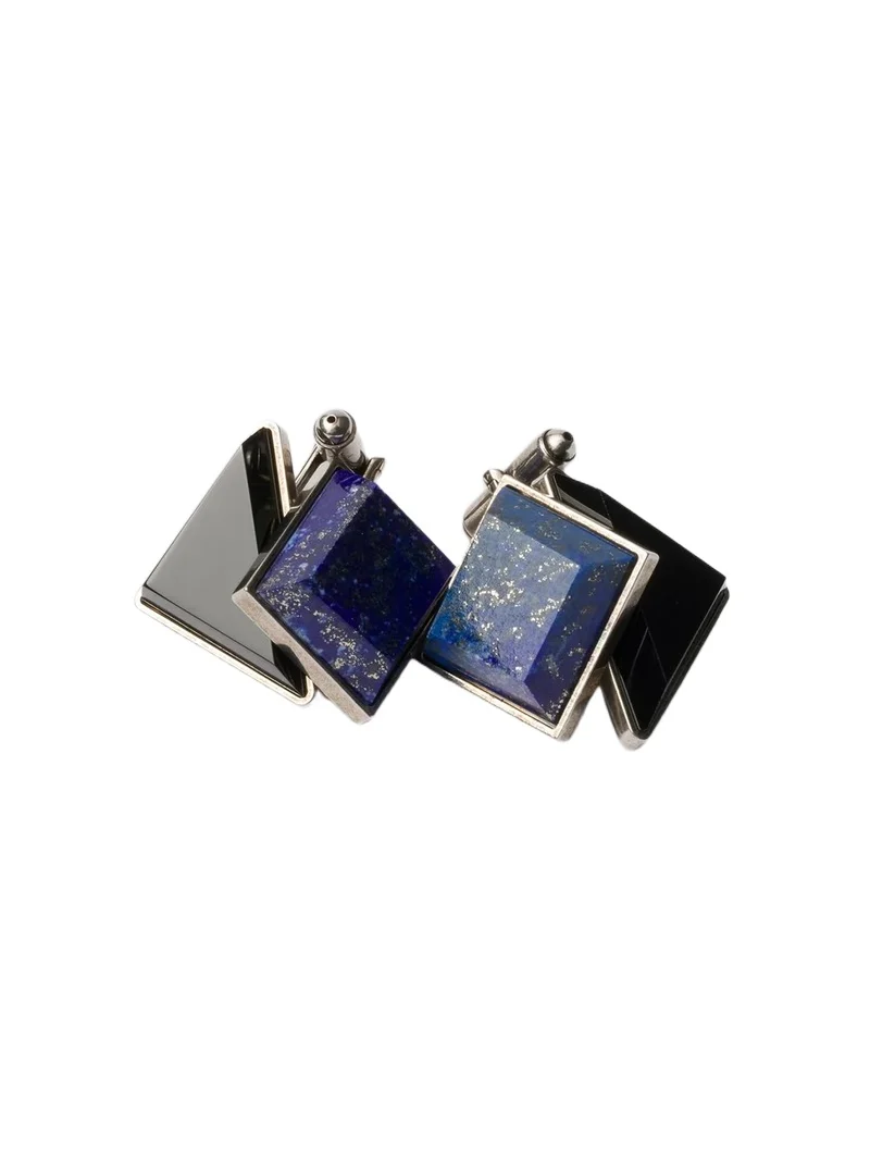 Prada Men's Metal and Semi-Precious Stone Cufflinks