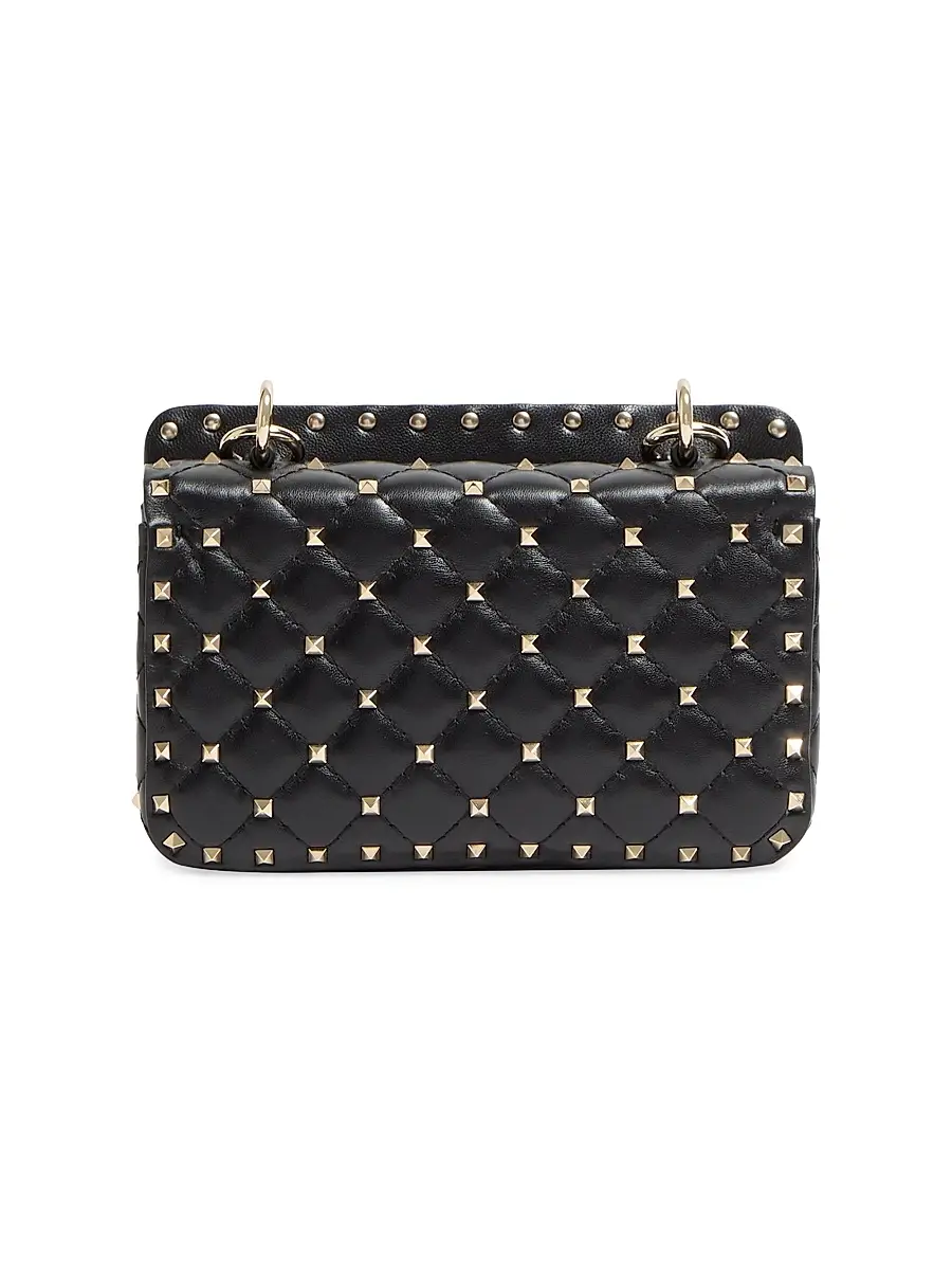 Valentino Women's Small Nappa Rockstud Spike Crossbody Bag | Thumbnail 3