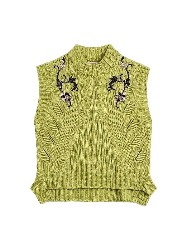 Women's Cameo Vest Embroidered