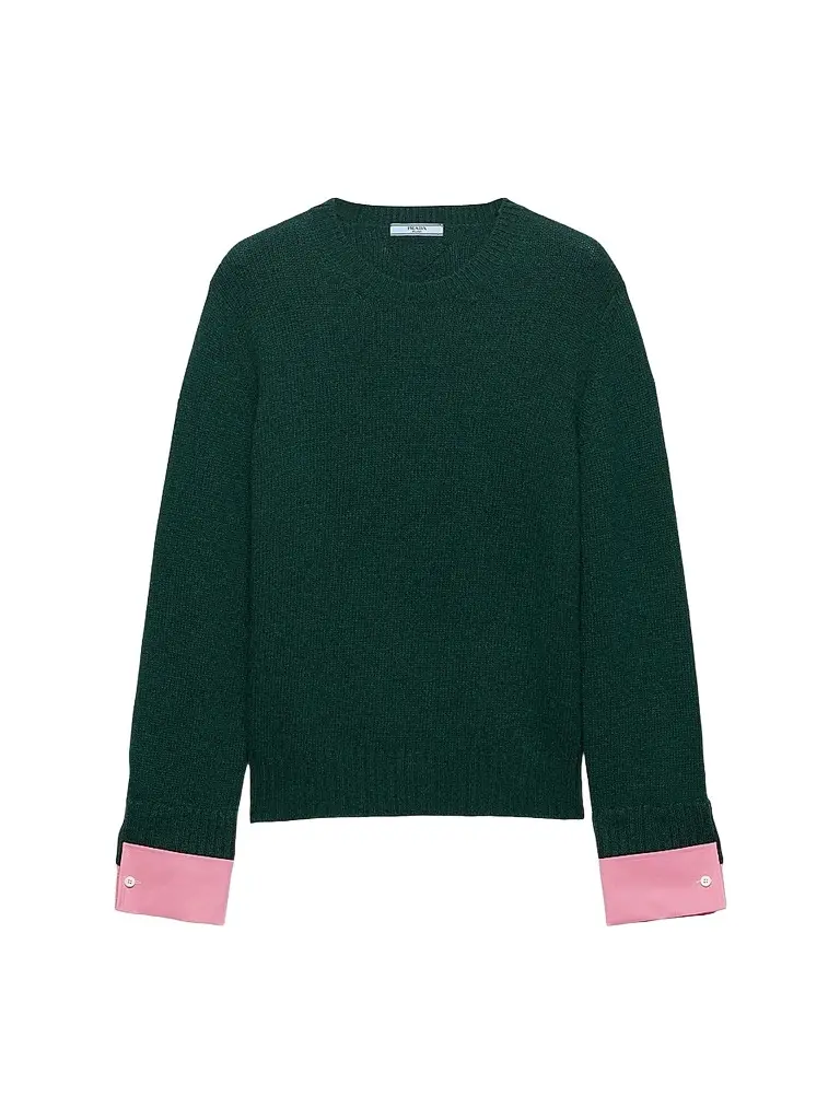 Prada Women's Wool and Cashmere Crew-Neck Sweater | Image 1 Prada Women's Wool and Cashmere Crew-Neck Sweater | Image 1