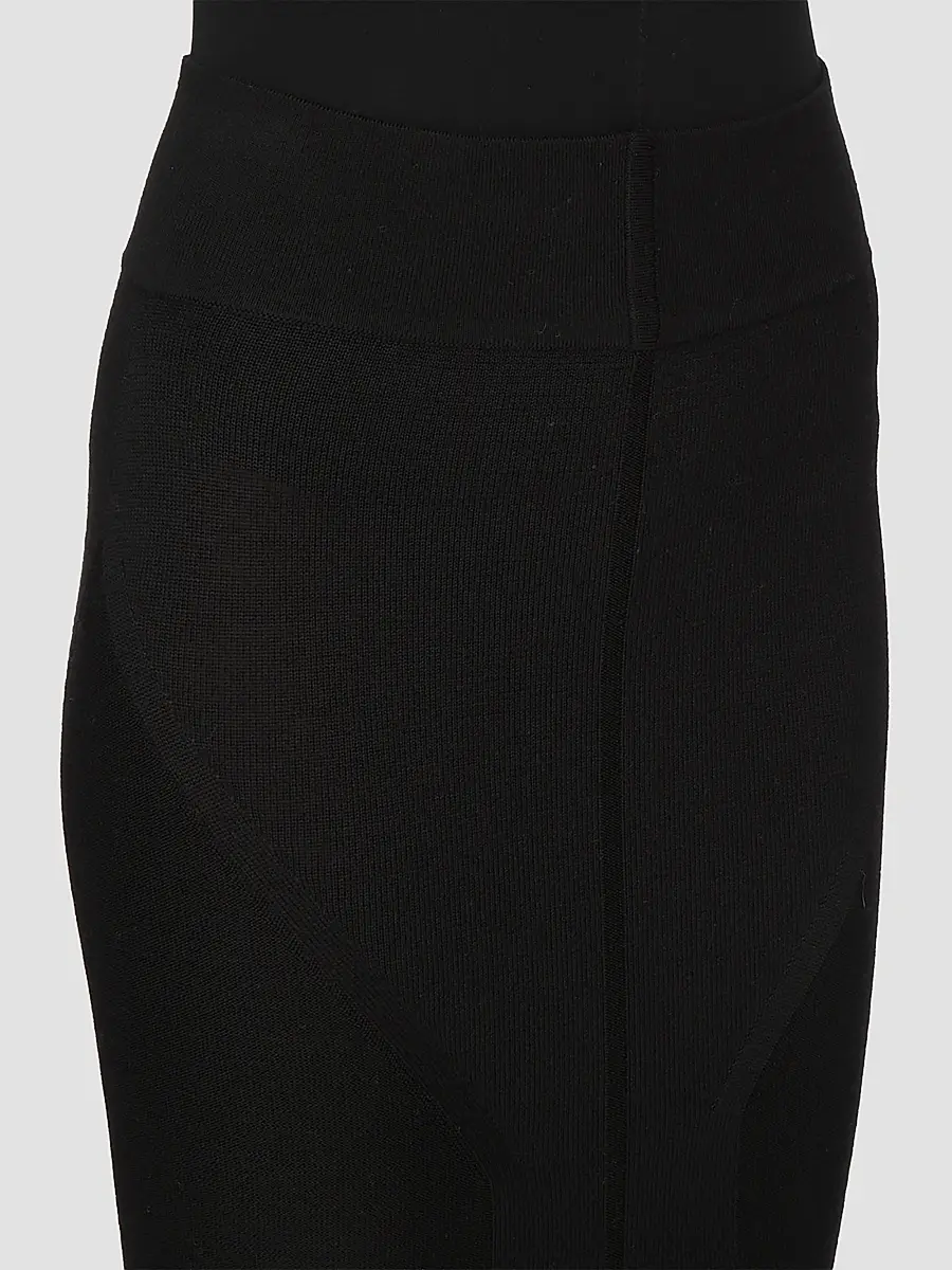 Rick Owens Women's Asymmetric High-Waisted Midi-Skirt | Thumbnail 5 Rick Owens Women's Asymmetric High-Waisted Midi-Skirt | Thumbnail 5