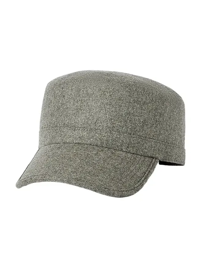 Men's Virgin Wool Flannel Field Cap Men's Virgin Wool Flannel Field Cap