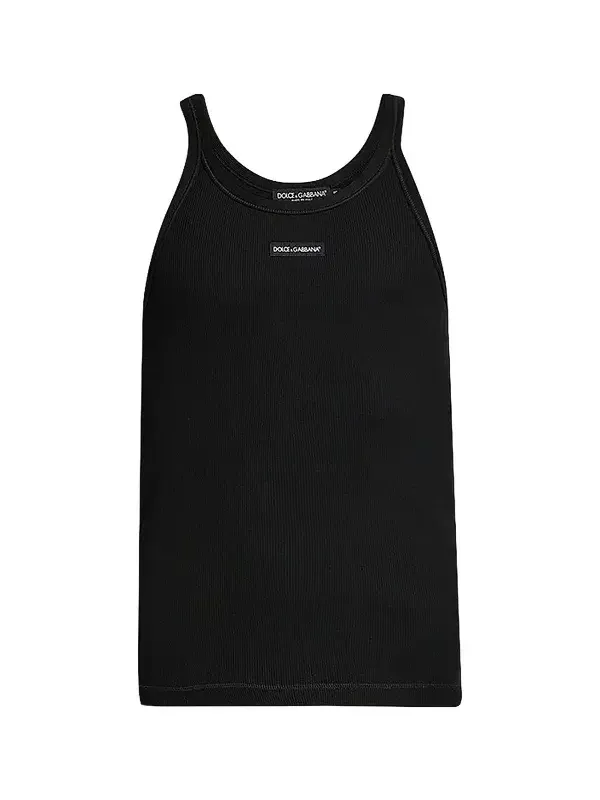 Dolce & Gabbana Men's Etichetta Cotton Tank