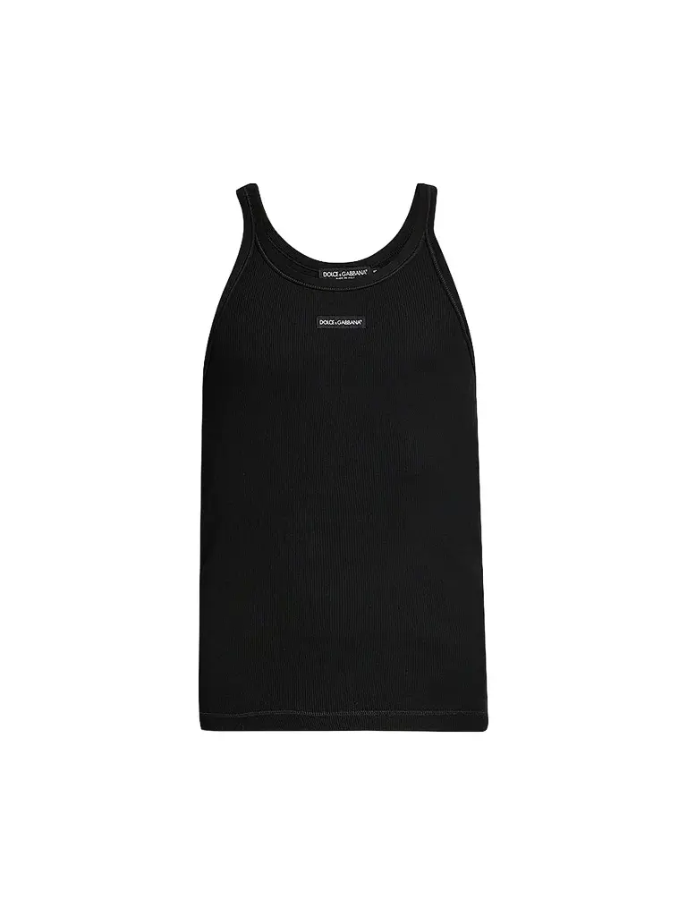 Dolce & Gabbana Men's Etichetta Cotton Tank | Image 1 Dolce & Gabbana Men's Etichetta Cotton Tank | Image 1