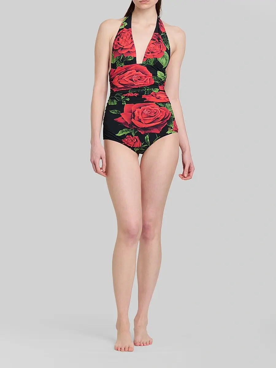 Dolce & Gabbana Women's St. Sicilia Retro One-Piece Swimsuit | Thumbnail 2