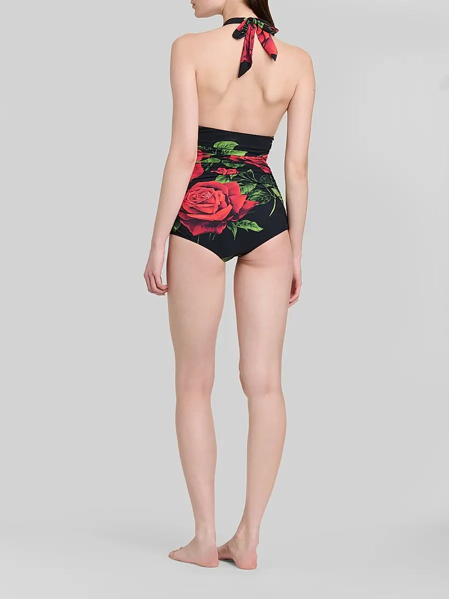 Dolce & Gabbana Women's St. Sicilia Retro One-Piece Swimsuit | Thumbnail 3