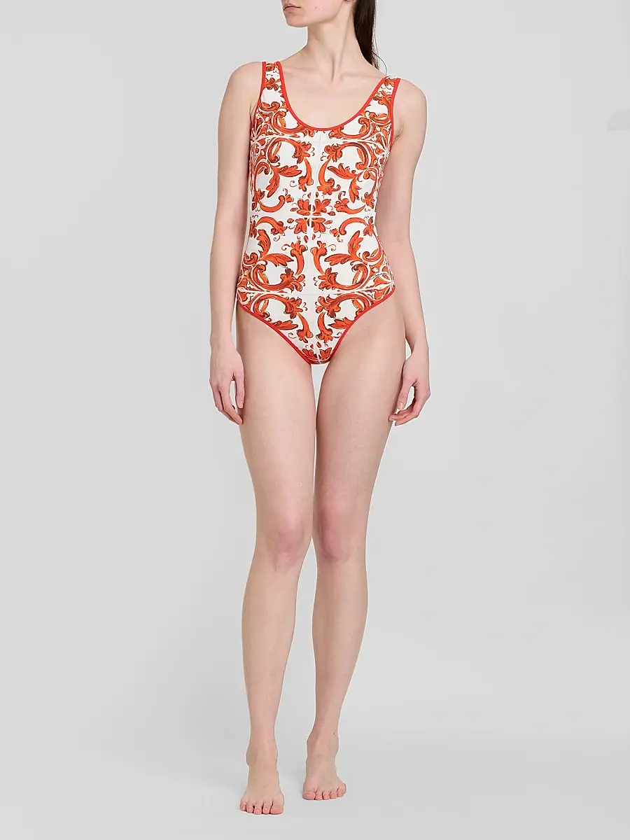 Dolce & Gabbana Women's St. Maiolica One-Piece Swimsuit | Thumbnail 2