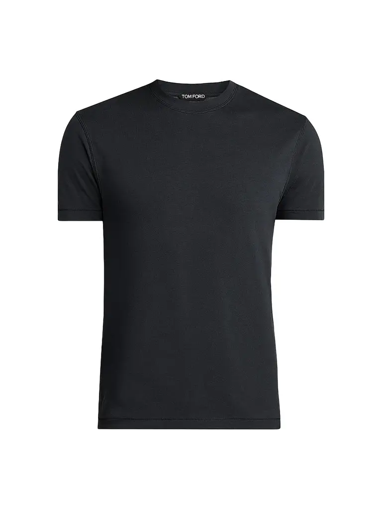 Tom Ford Men's Jersey Crewneck T-Shirt - Black | Image 1 Tom Ford Men's Jersey Crewneck T-Shirt - Black | Image 1