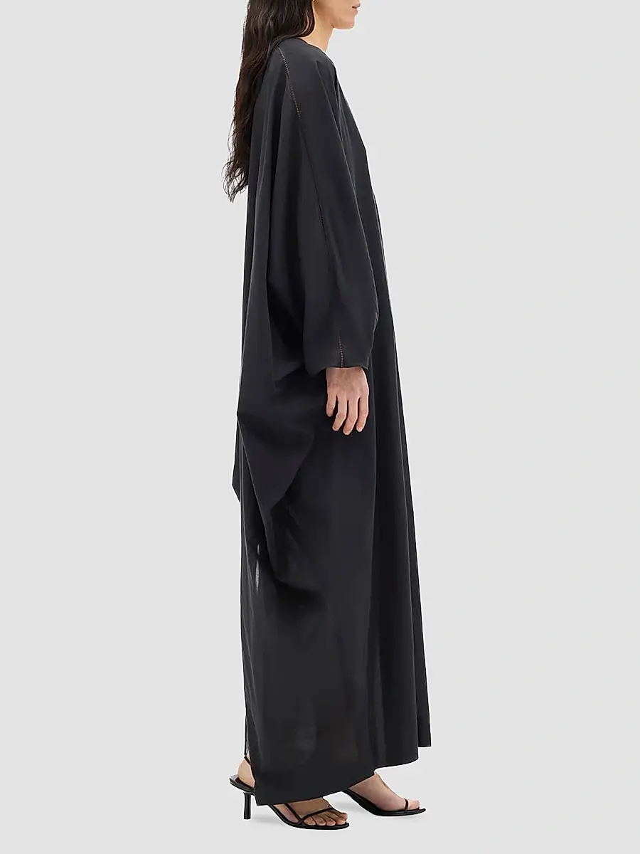 Another Tomorrow Women's Voile Caftan | Thumbnail 3 Another Tomorrow Women's Voile Caftan | Thumbnail 3