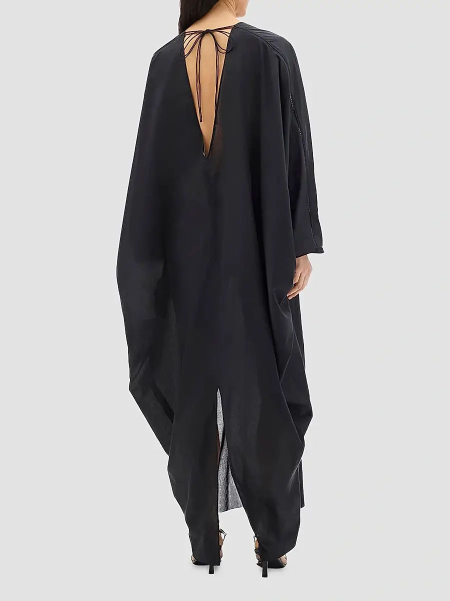 Another Tomorrow Women's Voile Caftan | Thumbnail 4 Another Tomorrow Women's Voile Caftan | Thumbnail 4