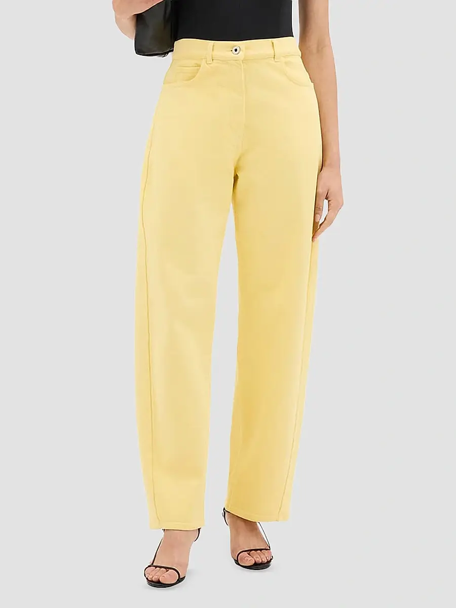 Another Tomorrow Women's Denim Curved Jeans | Thumbnail 2 Another Tomorrow Women's Denim Curved Jeans | Thumbnail 2