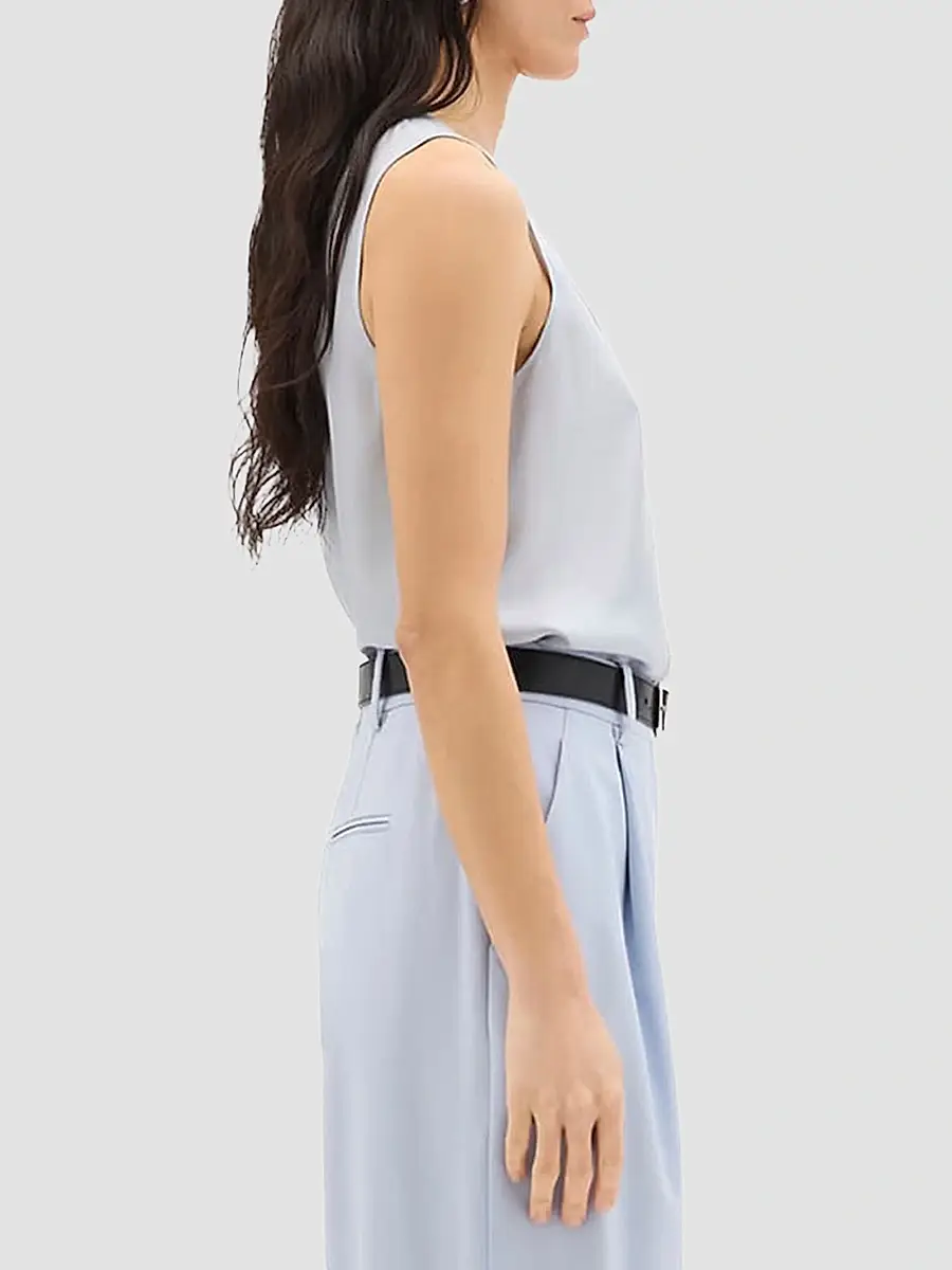 Another Tomorrow Women's Silk Tank | Thumbnail 3 Another Tomorrow Women's Silk Tank | Thumbnail 3