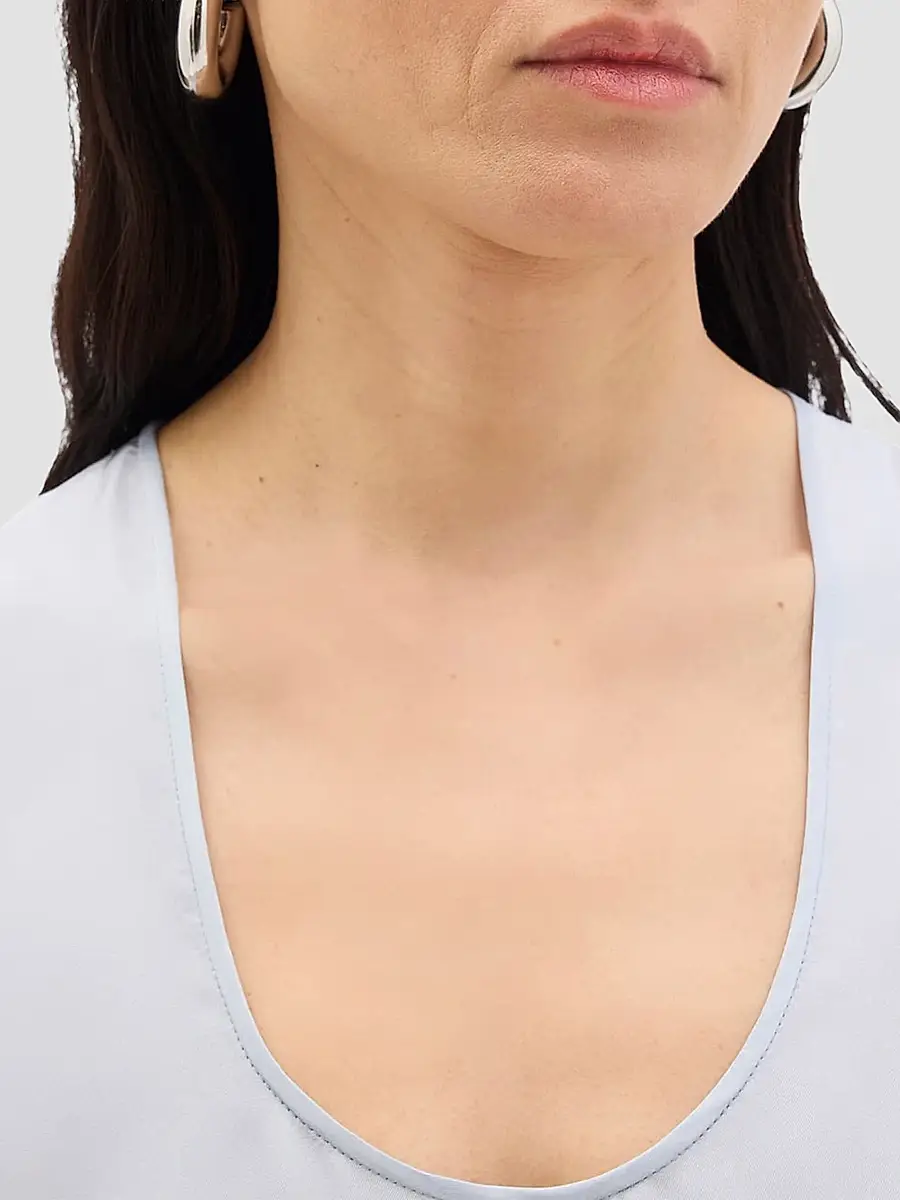 Another Tomorrow Women's Silk Tank | Thumbnail 5 Another Tomorrow Women's Silk Tank | Thumbnail 5