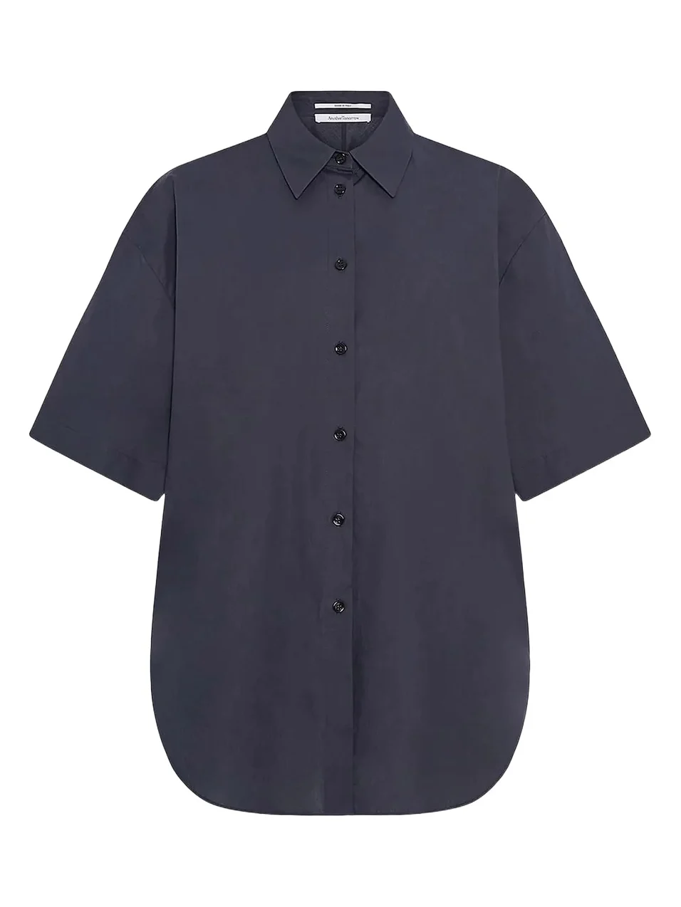 Another Tomorrow Women's Poplin Short Sleeve Shirt