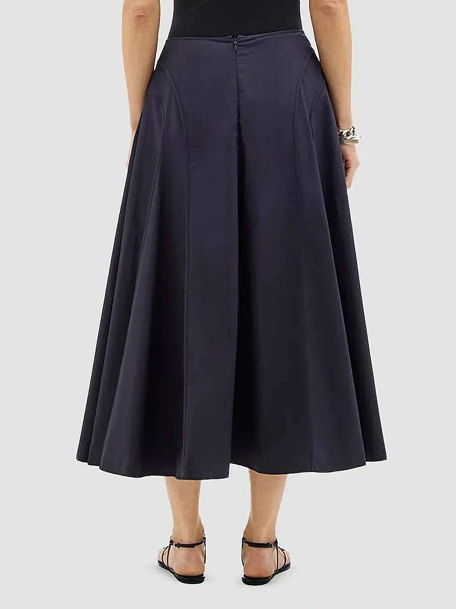 Another Tomorrow Women's Seamed Full Maxi Skirt | Thumbnail 4 Another Tomorrow Women's Seamed Full Maxi Skirt | Thumbnail 4