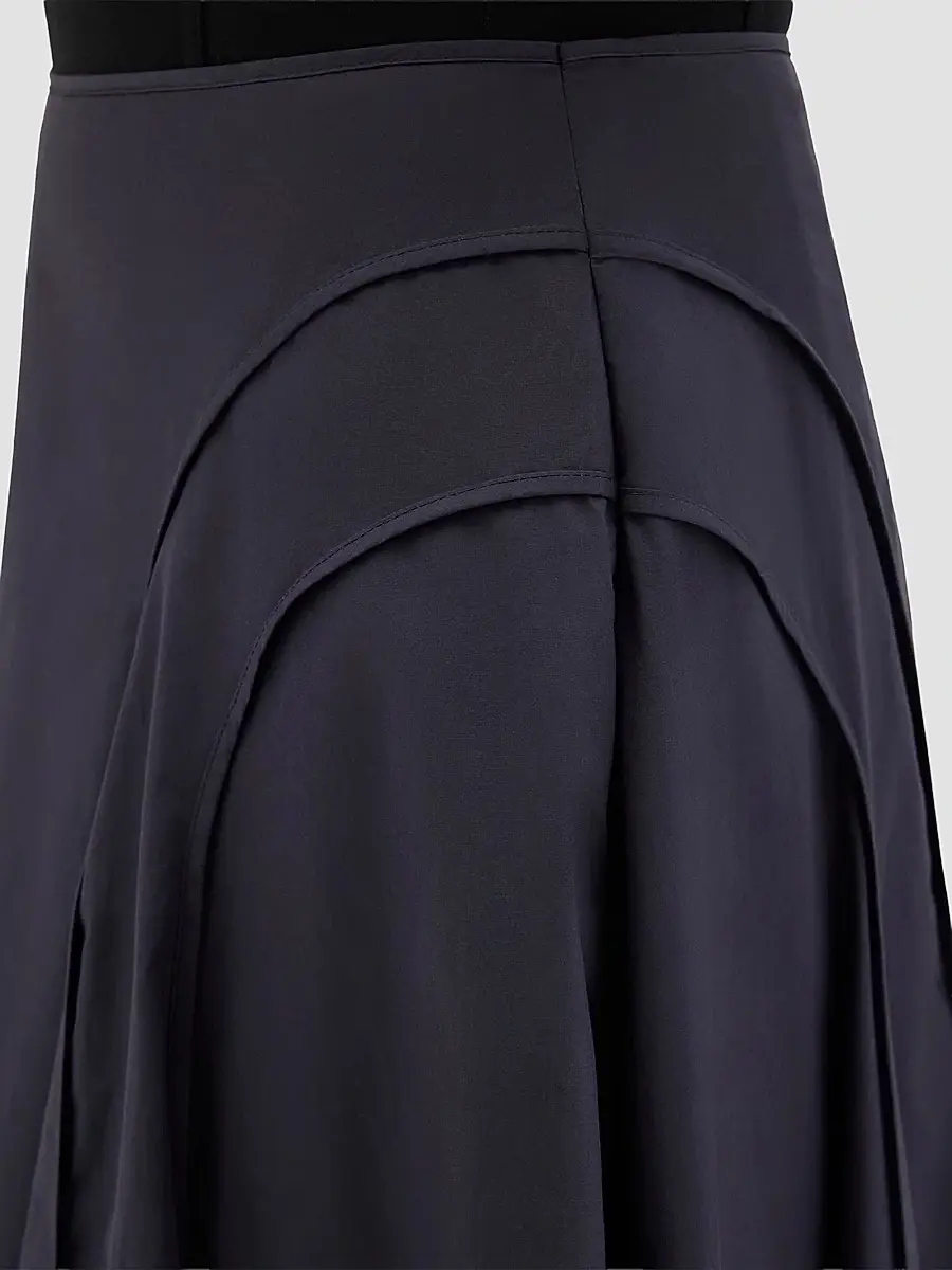 Another Tomorrow Women's Seamed Full Maxi Skirt | Thumbnail 5 Another Tomorrow Women's Seamed Full Maxi Skirt | Thumbnail 5