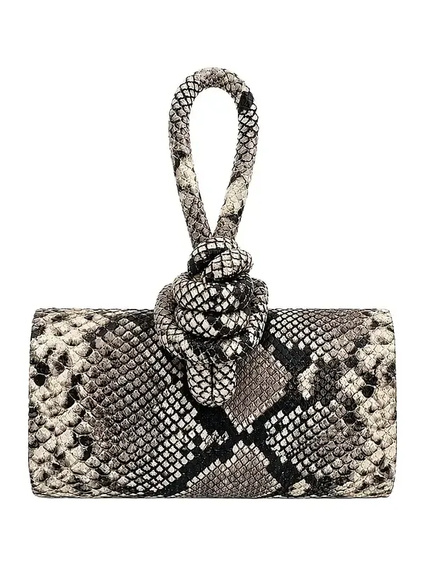 Ahikoza Women's The Amina Snakeskin-Embossed Leather Top Handle Bag
