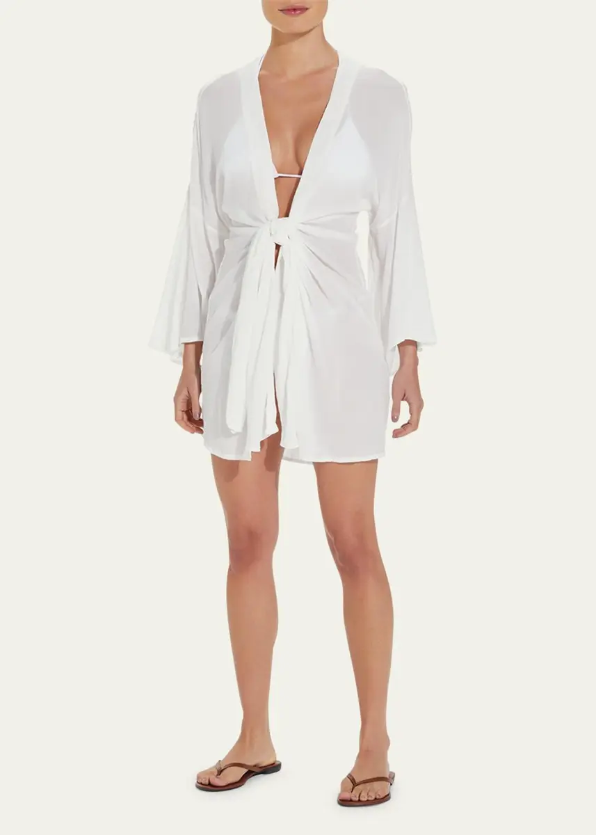 ViX Solid Perola Knot Short Coverup | Thumbnail 2