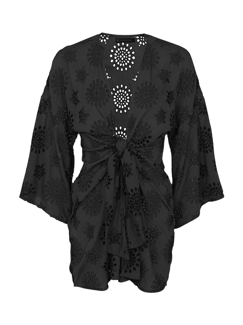 Perola Knot Short Caftan Coverup