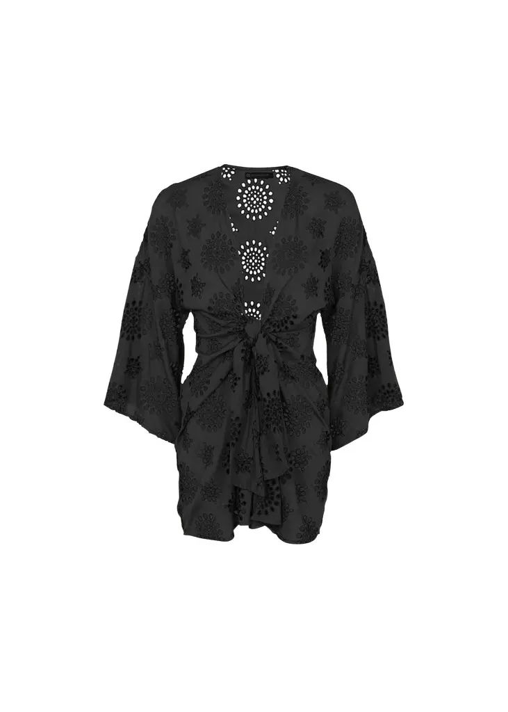ViX Perola Knot Short Caftan Coverup