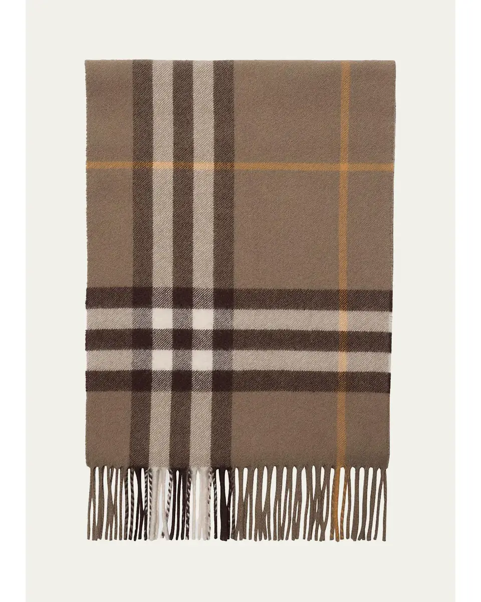 Burberry Check Cashmere Scarf | Thumbnail 2