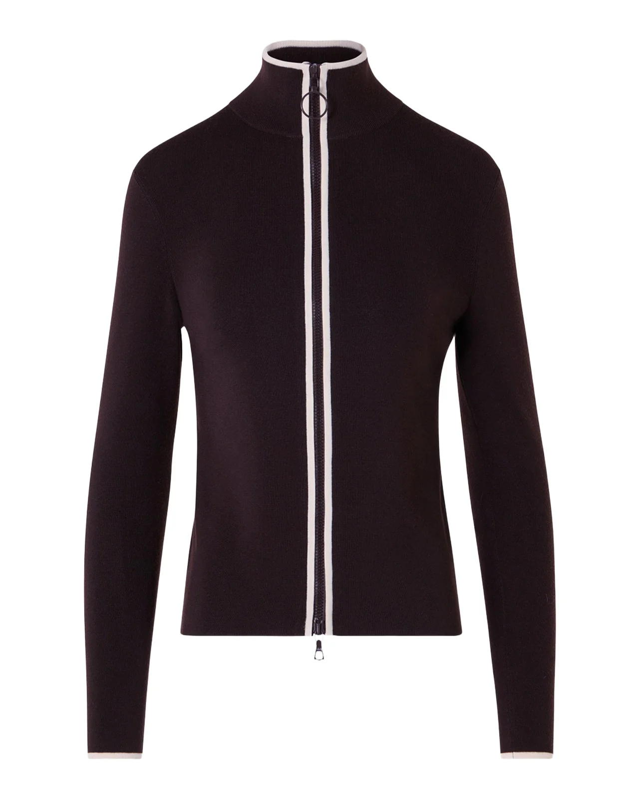 Merino Wool Knit Zip Cardigan Merino Wool Knit Zip Cardigan
