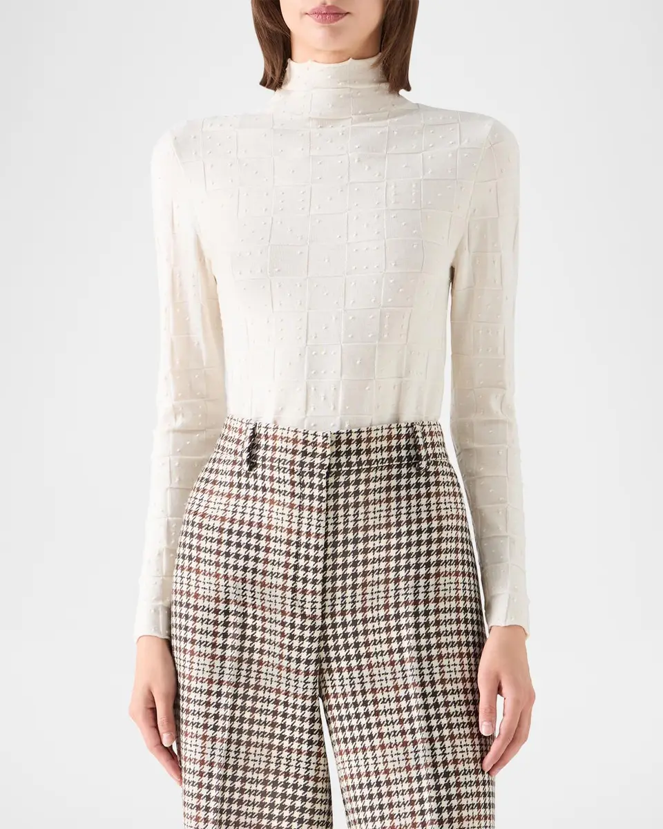 Akris punto Wool Textured Knit Sweater | Thumbnail 4 Akris punto Wool Textured Knit Sweater | Thumbnail 4