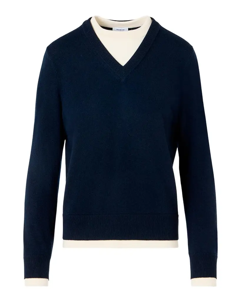 Akris punto Layered Wool-Cashmere Sweater | Image 1 Akris punto Layered Wool-Cashmere Sweater | Image 1