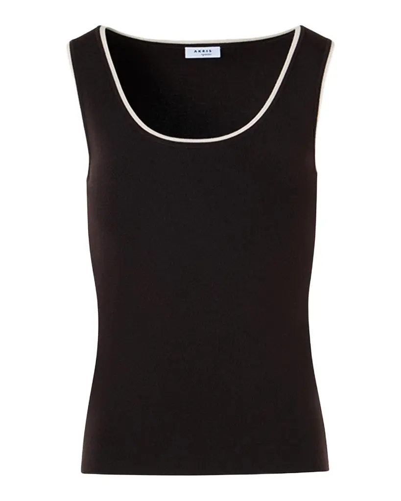 Akris punto Merino Wool Knit Tank Top | Image 1 Akris punto Merino Wool Knit Tank Top | Image 1
