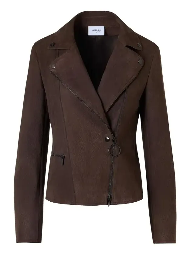 Suede Motorbike Jacket