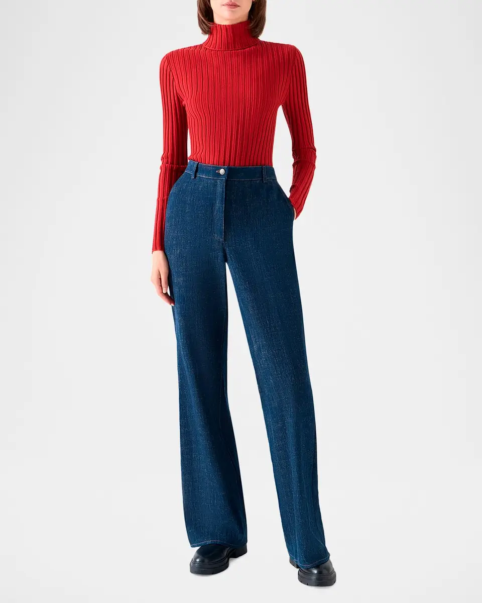 Akris punto Wool Knit Turtleneck Sweater | Thumbnail 2