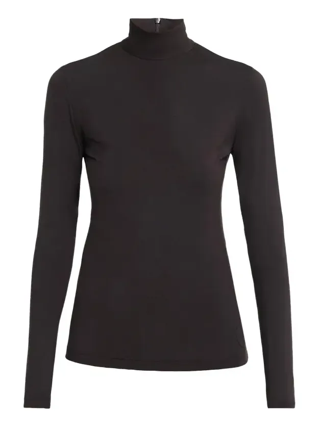 Mock Neck Long-Sleeve Jersey Top Mock Neck Long-Sleeve Jersey Top