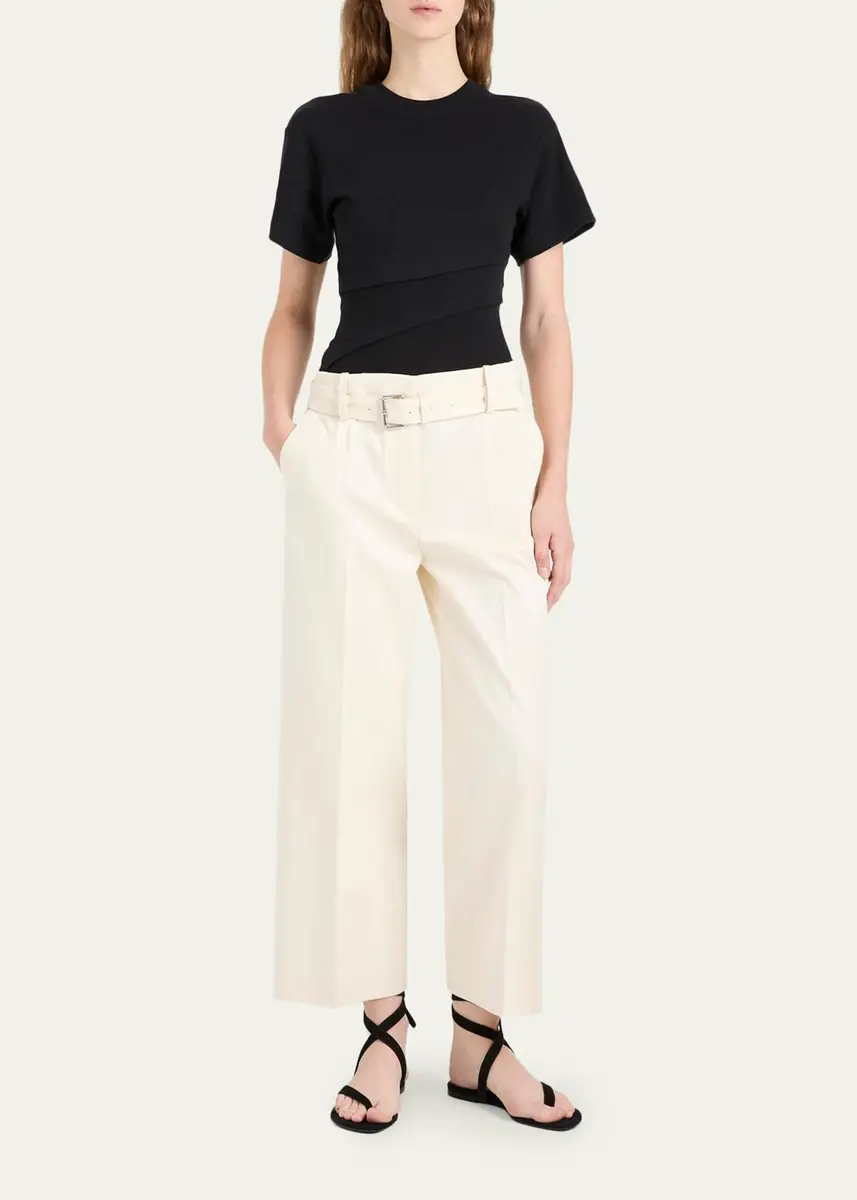 Proenza Schouler Hilma Pleated Cotton-Blend Top | Thumbnail 2 Proenza Schouler Hilma Pleated Cotton-Blend Top | Thumbnail 2