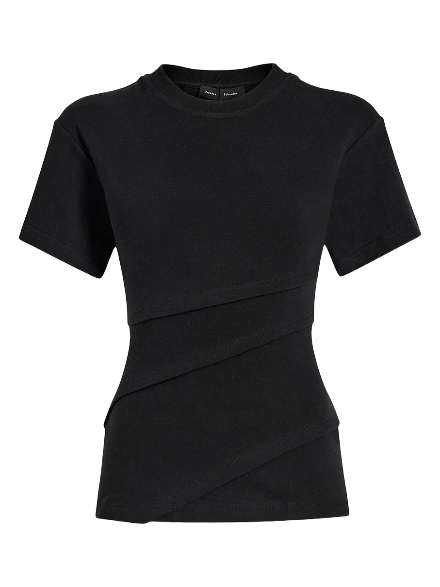 Proenza Schouler Hilma Pleated Cotton-Blend Top
